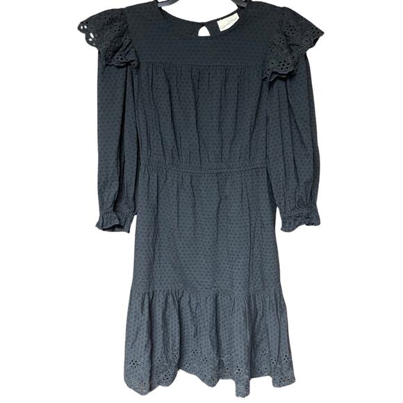 Universal Thread gray peasant dress bohemian pockets lightweight size M - Picture 1 of 6